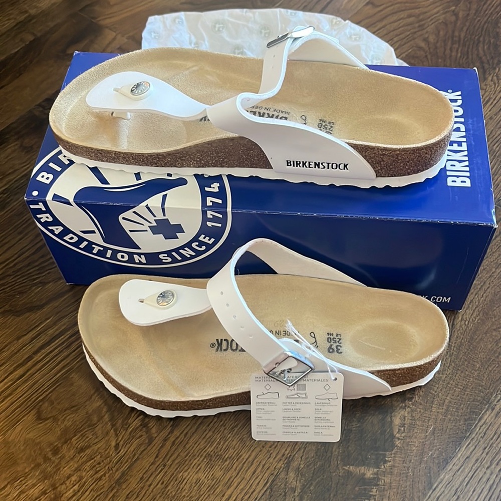 Gizeh white Birkenstocks